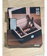 Blksmith Window Top Mahogany Wood Desktop Humidor Holds 40 to 50 Cigars ... - €51,52 EUR