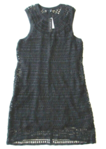 NWT Theory Nirlee in Sag Harbor Black Sleeveless Open Crochet Knit Dress L $485 - £48.49 GBP