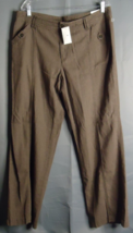 Christopher &amp; Banks Modern Fit Wide Leg Pants Linen Blend Brown Size 14 Average - £21.35 GBP