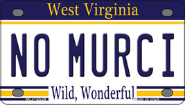 No Murci West Virginia Novelty Mini Metal License Plate Tag - £11.92 GBP