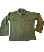 WWII US Army HBT Shirt 13 Star Buttons 1940s 2nd Pattern Vintage Military - $167.12 CAD