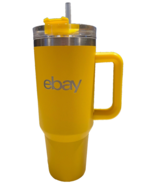 Ebay 40 oz Swag Thermal Travel Mug Insulated Yellow Branded Hot Cold - $361.13 MXN