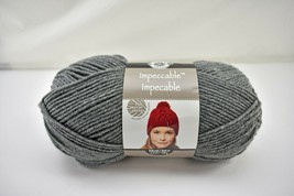 Loops &amp; Threads Impeccable Medium Weight Acrylic Yarn - 1 Skein Color True Grey - £5.96 GBP