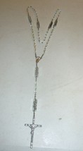 Vintage Rosary  Aurora Borealis Beads Truly Unique MUST SEE - $57.00