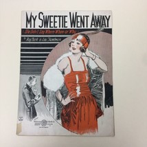 Vintage My Sweetie Went Away Song Sheet Music 1923 Turk &amp; Handman Used - £6.22 GBP