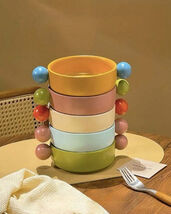 Gelato Pasta Bowl - Cute Dopamine Whimsical Ceramic Dinnerware - $557.32 MXN+