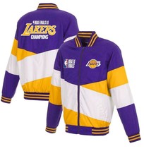 Los Angeles Lakers 17-Time NBA Finals Champions Ripstop Full Zip Purple Jacket - £110.61 GBP