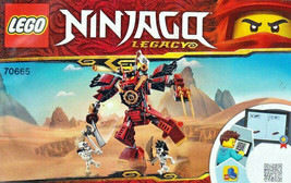 Instruction Book Only For LEGO NINJAGO The Samurai Mech 70665 - $6.50