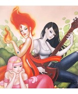 2014 Adventure Time Poster Bubblegum Flame Marceline Mimi Yoon 16 x 11&quot; ... - $557.00 MXN