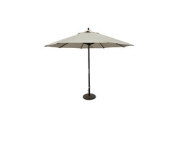 Tropishade 11-Foot Outdoor Patio Market Umbrella Beige Wooden Pole Olefin - £126.84 GBP