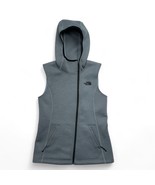 North Face Womens Small Vest Grey Full Zip Hoodie Stretch Polyester Zip ... - £31.07 GBP