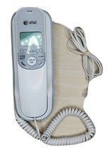 AT&amp;T TR1909 Single Line Corded Phone 4.G4 Telephone Call List White Gray - £15.88 GBP