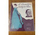 A Beautiful Lady In Blue Sheet Music - $39.48