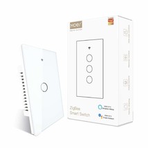 Moes Zigbee Smart Touch Wall Light Switch, Requires Tuya Zigbee, 1 Gang ... - $44.97