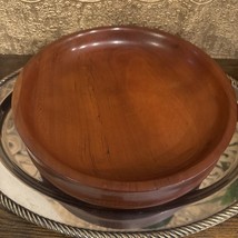 Wooden 10” Pedestal Lazy Susan Bowl This Piece Is Beautiful! - $54.70