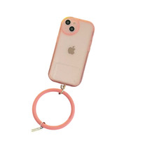 Anymob iPhone Pink Stylish Wristband Ring Clear Soft Phone Case Shockproof  - £21.06 GBP
