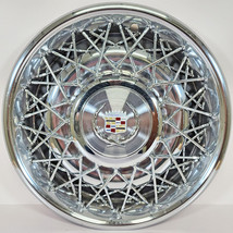 ONE 1975-1977 Cadillac Deville /Fleetwood / Seville # 2044A RWD 15&quot; Wire Hubcap - £232.16 GBP