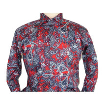 Men Shirt J.Valintin Turkey Usa Egyption Cotton Axxess Style 5406-04 Red image 7