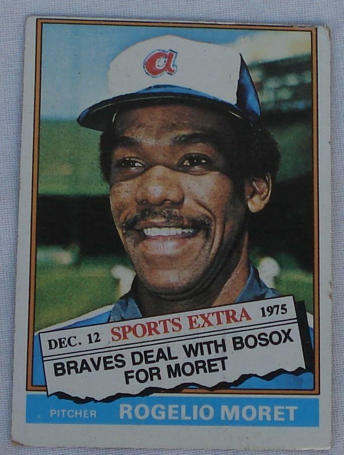 Primary image for Rogelio Moret, Braves,  1976  632T  Topps  Baseball Card, GOOD CONDITION