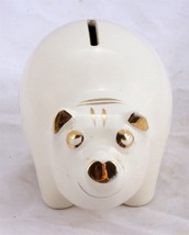 Pig Ceramic Piggy Coin Bank vintage W.C. Bunting Co Peeskill Military Academy - £20.60 GBP