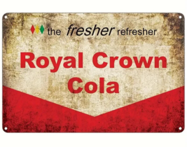 Royal Crown Cola RC Vintage Retro Metal Sign 12 x 8 Wall Art NEW! - £7.06 GBP