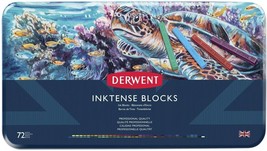 Derwent 2301980 Inktense Permanent Watercolour Blocks, Multi-Colour, Set of 72 - £146.29 GBP