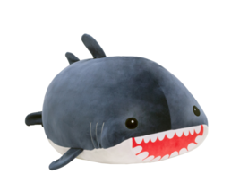 Giant Fiesta Toys Lil Huggy Navy Blue Stan Shark Plush Toy 14.5 inch . NWT - £19.46 GBP