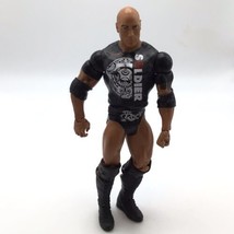 WWE The Rock Figure Mattel Basic Superstar Entrances Dwayne Johnson Brahma Bull - £5.35 GBP