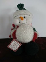 Toe Tappin Snowman By Ganz Animated Musical Christmas Snowman Plush with Tags - £18.97 GBP