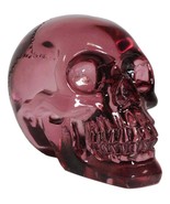 Cool Pirate Cave Crystal Tomb Treasure Purple Acrylic Translucent Skull Figurine - $40.99