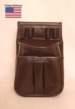 Genuine Thick Leather Shooting Shotgun Shell Bag Ammo Bag Pouch Cartridges Pouch - £29.99 GBP