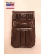 Genuine Thick Leather Shooting Shotgun Shell Bag Ammo Bag Pouch Cartridg... - £29.39 GBP