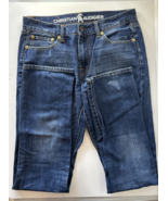 Christian Audigier Jeans Womens Straight Leg Size 32x34 Straight Dark Wa... - €28,63 EUR
