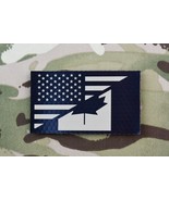 Infrared US/Canada Friendship Flag Uniform Patch US Canada Military IR  - $17.32 CAD