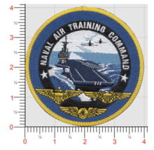 NAVY CNATRA NAVAL AIR TRAINING COMMAND HOOK &amp; LOOP EMBROIDERED PATCH - £27.66 GBP