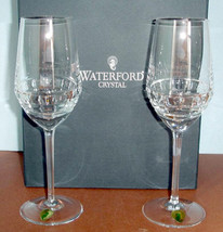 Waterford London Crystal Wine Glass SET/2 All Purpose by Jo Sampson 10 o... - $128.60