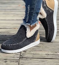 1 The Woman Women&#39;s Plush Lined Shoes Ankle Boot Carbon Grey - $844.69 MXN