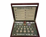 World War II Historic Coins (25) Medal (1) and Stamps( 2) Collection Woo... - $225.00