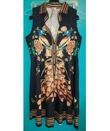 Charlie Charlie Charlotte Dress XL Peacock Dress Fits Like Medium Mini L... - $32.93 CAD