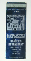 Stacey&#39;s Restaurant - Traverse City, Michigan 20 Strike Matchbook Cover MI - $1.75