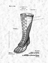 Rubber Boot Patent Print - Gunmetal - $7.95+