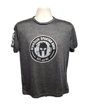 2014 Reebok Spartan Trifecta Qualifier Finisher Womens Medium Gray TShirt - $334.07 MXN