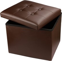 AZARAF Ottoman Storage Ottoman Folding Ottomans Footrest Storage Ottoman Small - £31.09 GBP