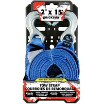 2&quot; X 15&#39; 8,500 lb. Industrial Grade Forged Hook Tow Strap, Blue, Erickso... - £16.10 GBP