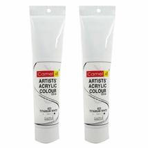 Camlin 423 Acrylic Finish Colour Tubes, White 120ml - $17.18