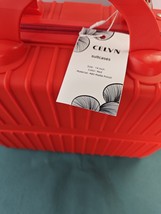 CELYN 14-Inch ABS Suitcase, Red, Water & Scratch Resistant Travel Luggage image 5