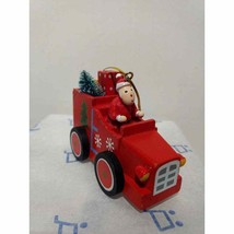 Wooden Ornament - Santa on Truck - £10.55 GBP