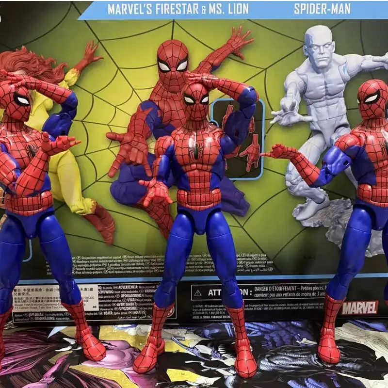 Marvel Legends Spider-man And His Amazing Friends Spider Man Iceman Firestar 6&quot; - £37.88 GBP+
