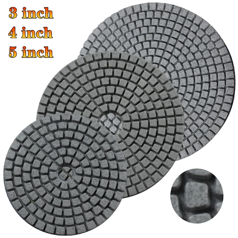 125mm 100mm 80mm  Polishing Pad 3/4/5&quot; Flexible Sanding Disc Wet Grinding Buff T - £41.09 GBP