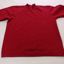 Catalina Mockneck Men's Red Pullover Sweatshirt Long Sleeve Measured Chest 46 image 6